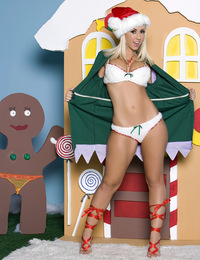 Jessica Lynn promotes the Christmas spirit year-round, especially since she relishes playing the naughty and nude Santa's helper elf with her spe