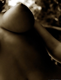 Shay Laren shares her amazing natural body in this bw art pictorial